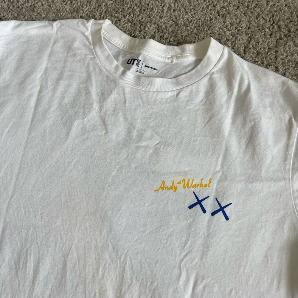 Uniqlo Kaws + Andy Warhol Banana Tee T Shirt